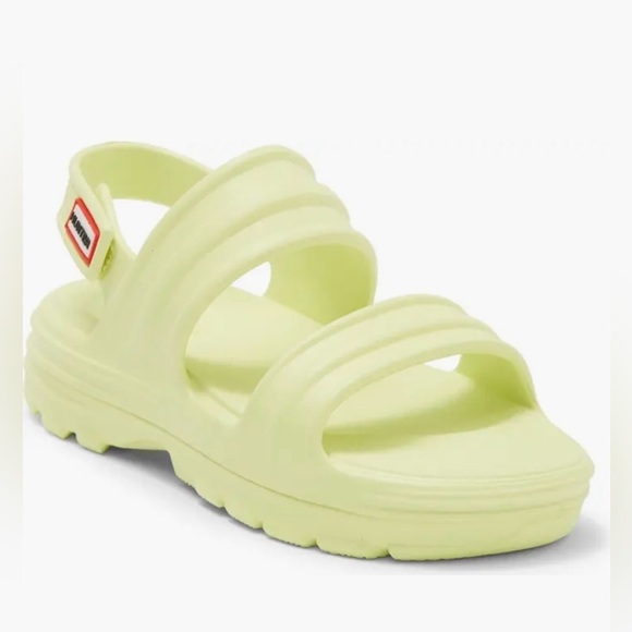 Hunter Slingback Sandal Size 10 Zesty Yellow Unisex Chunky Summer Wear NWOT - Picture 1 of 8